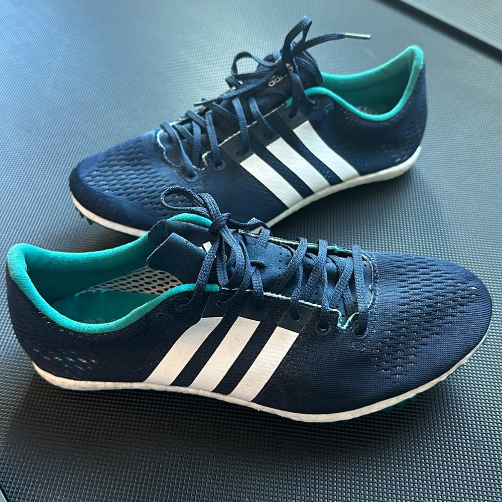 Adidas Adizero Avanti Blue Track & Field Cleats AF5635 + Spikes